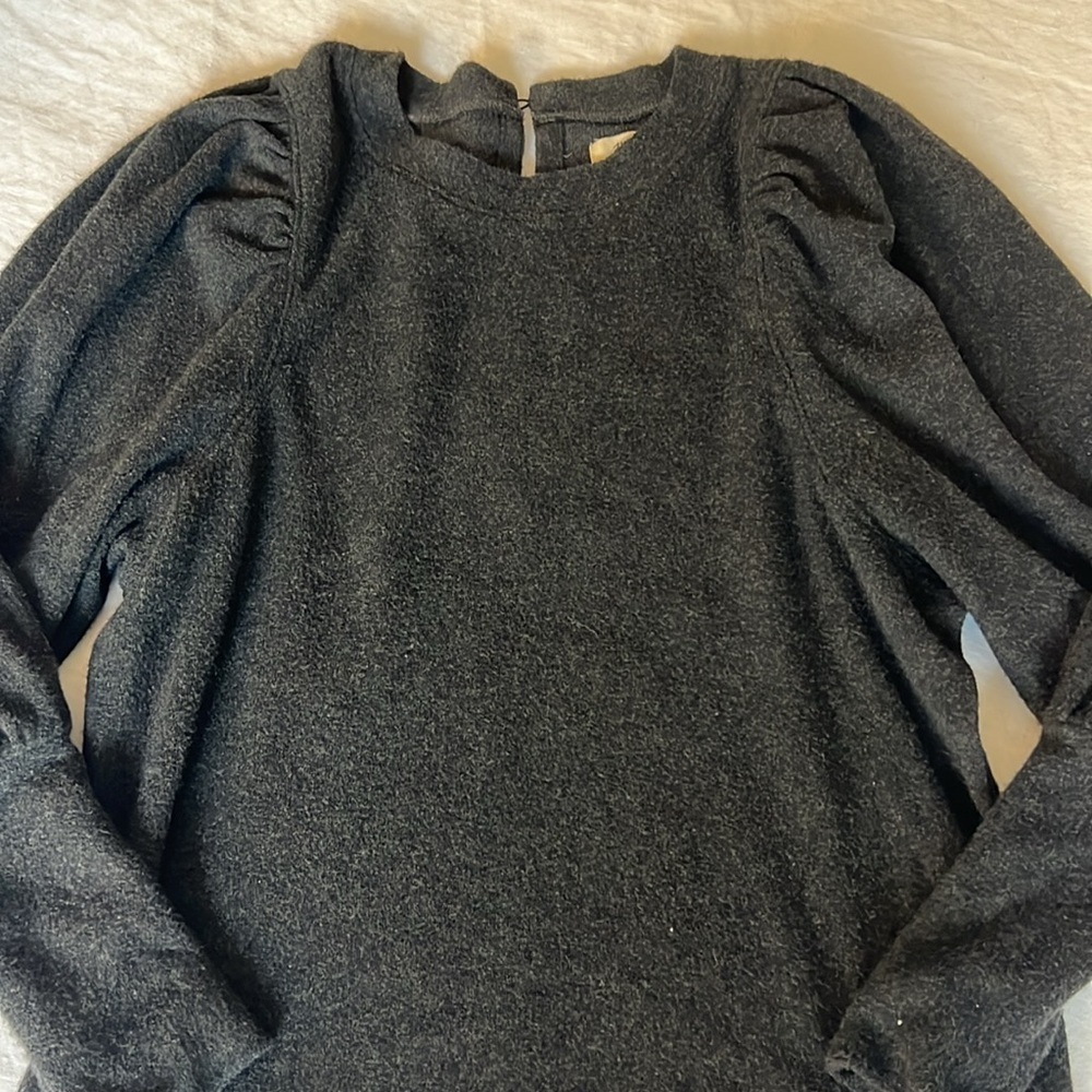 Madewell Puff Sleeve Detail Top - Picture 2 of 5